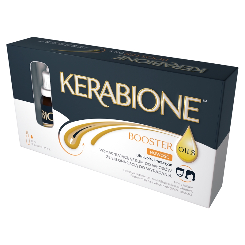 KERABIONE BOOSTER OILS, serum wzmacniające do włosów ze skłonnością do wypadania, 80 ml
