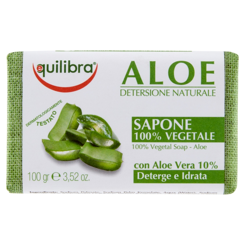 Equilibra Mydło, aloesowe, 100 g