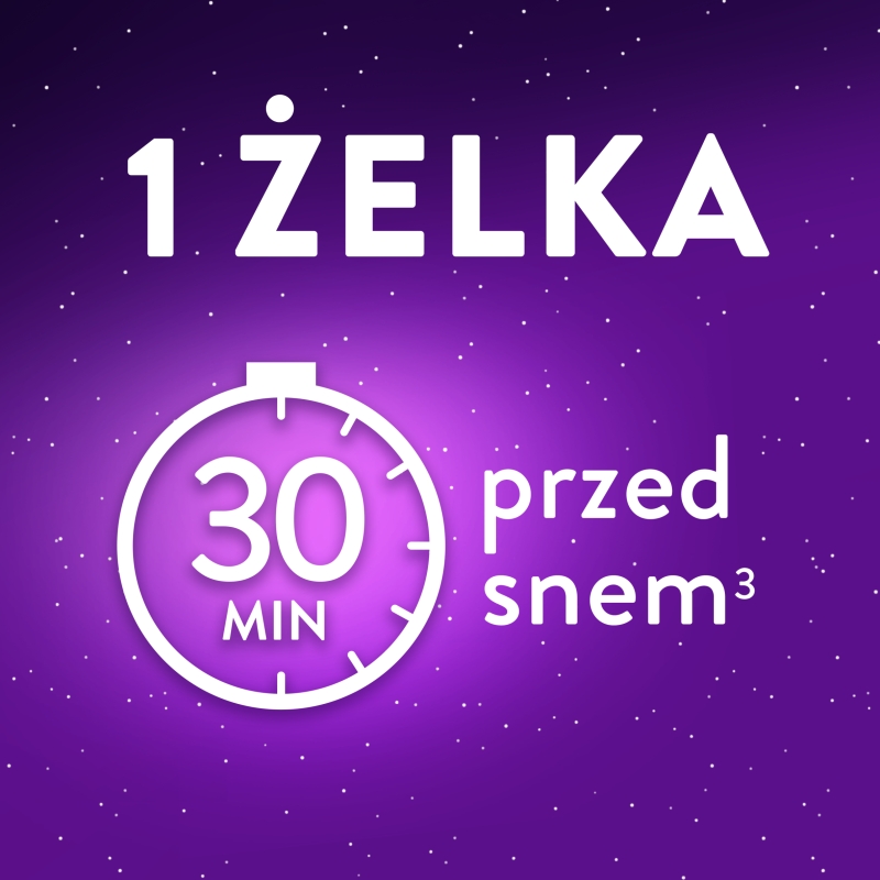 ZzzQuil Natura, żelki ze składnikami ułatwiającymi usypianie, mango-banan, 30 szt.