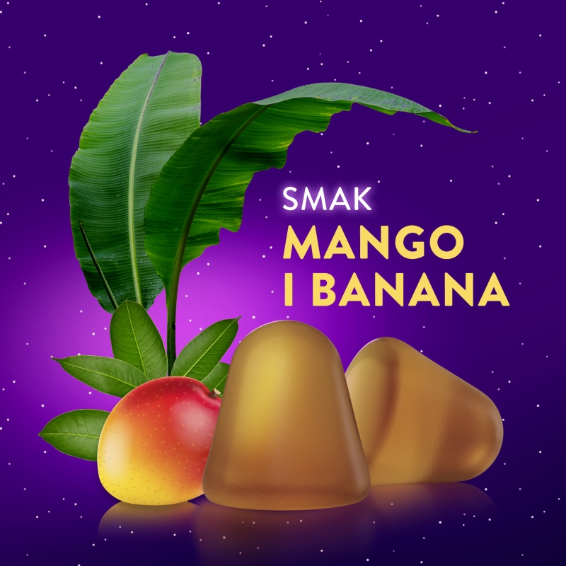 ZzzQuil Natura, żelki ze składnikami ułatwiającymi usypianie, mango-banan, 30 szt.