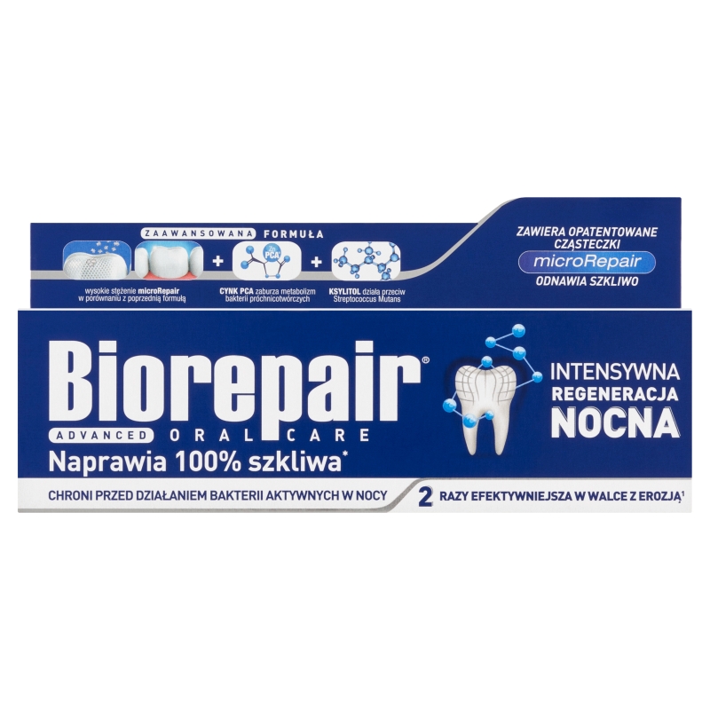 Biorepair Night, pasta do zębów odbudowująca zęby w nocy, 75 ml