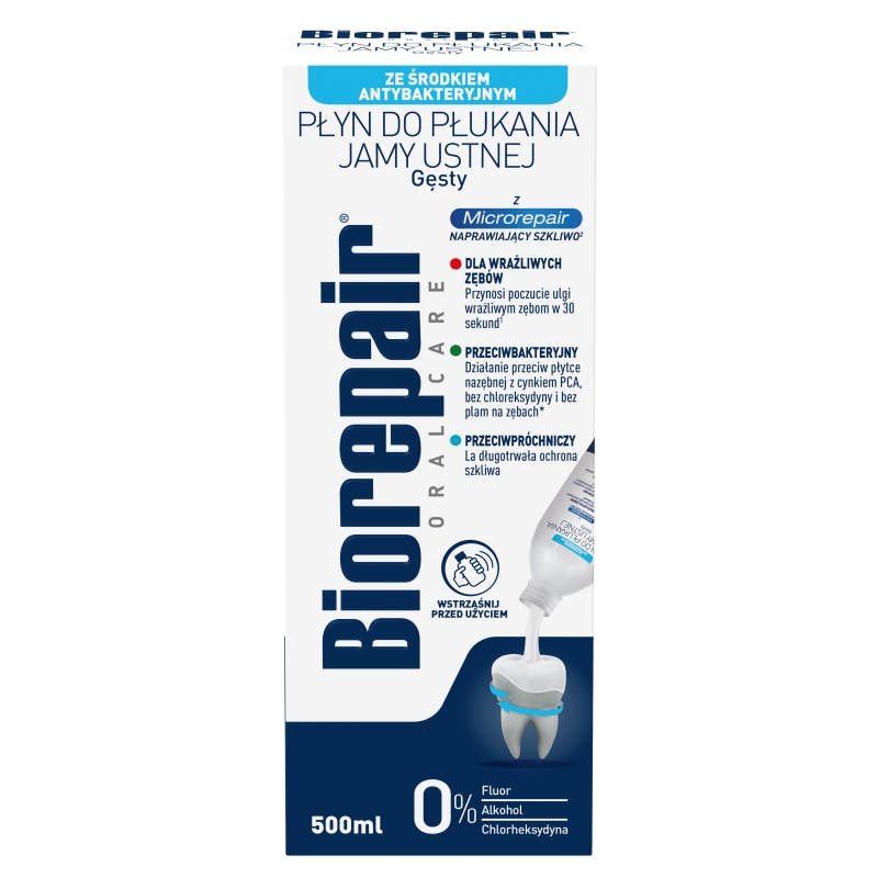 BIOREPAIR , płyn do higieny jamy ustnej, 500 ml