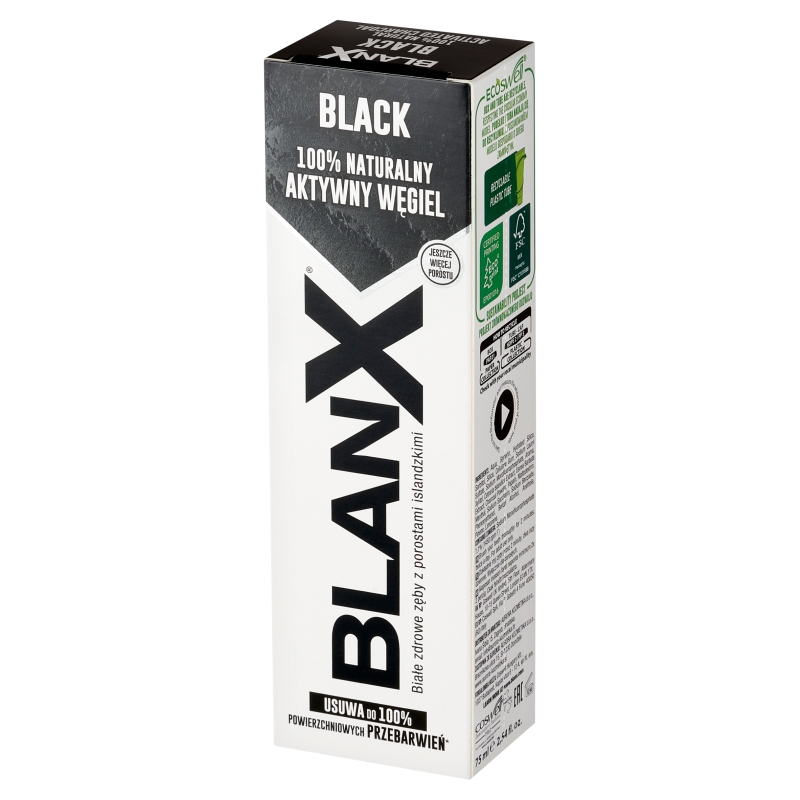 BlanX Black, wybielająca pasta do zębów, 75 ml
