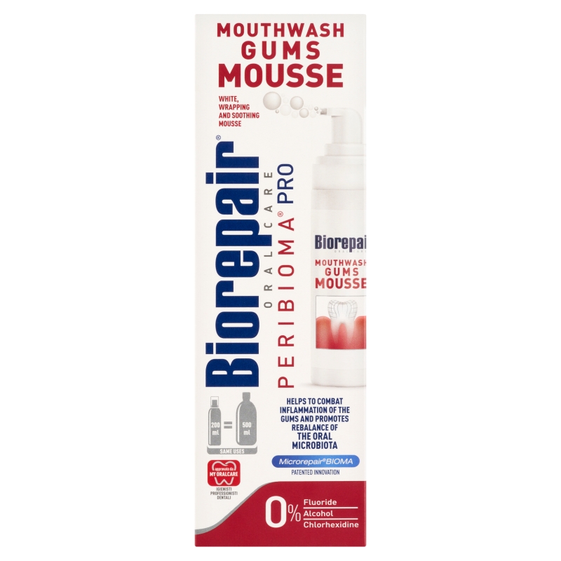 Biorepair Peribiom , pianka do higieny jamy ustnej, 200 ml