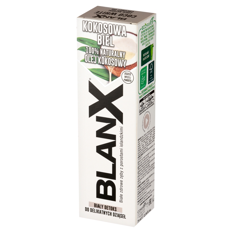 BlanX Coco White, wybielająca pasta do zębów, 75 ml