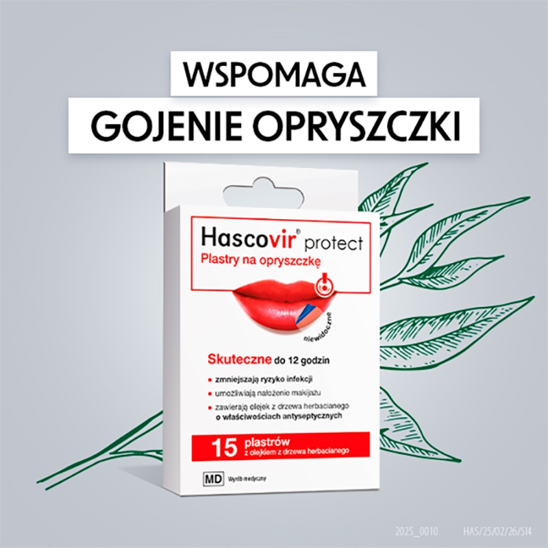 Hascovir Protect, 15 plastrów