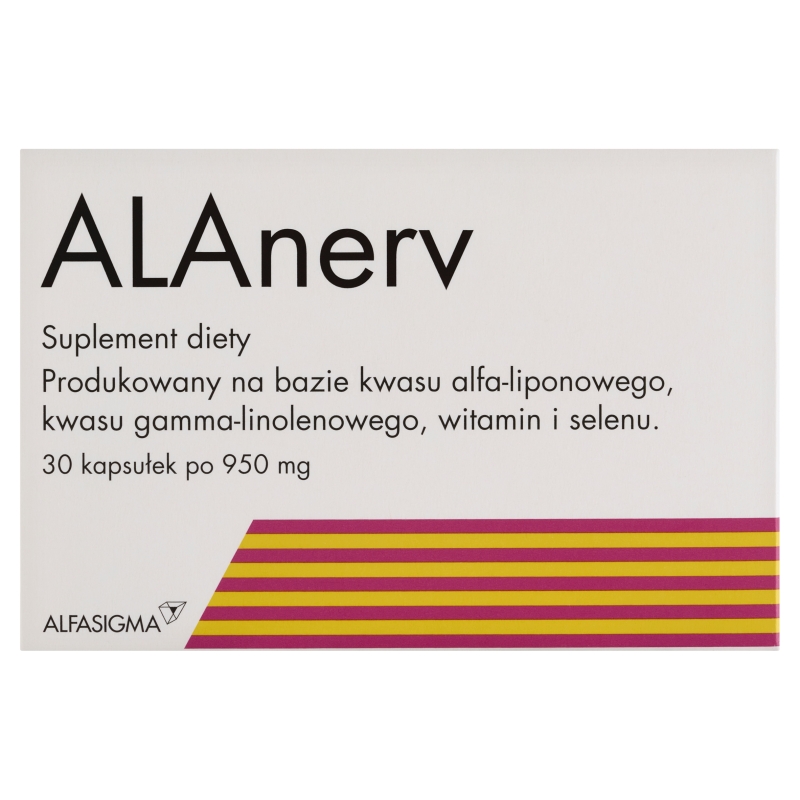 ALAnerv kapsułki ze składnikami wspierającymi układ nerwowy, 30 szt.