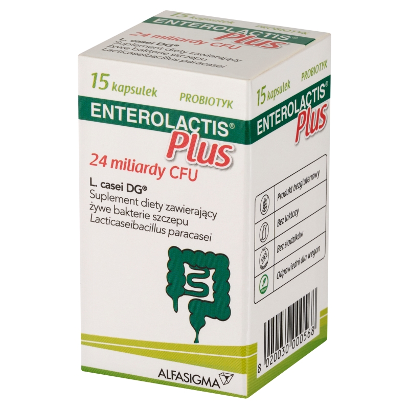 Enterolactis Plus, 15 kapsułek