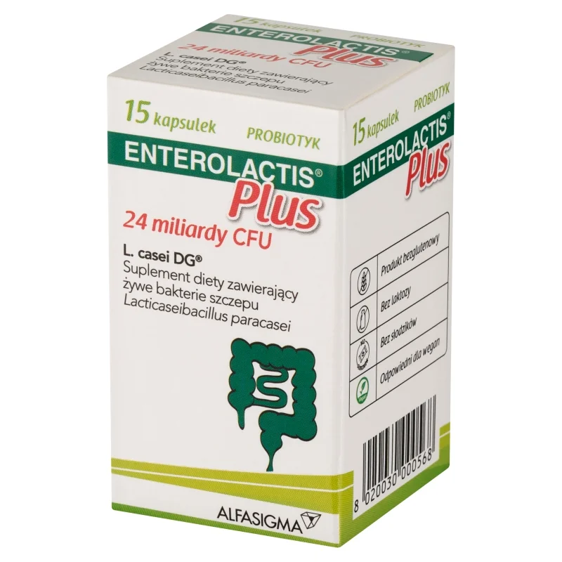 Enterolactis Plus, 15 kapsułek