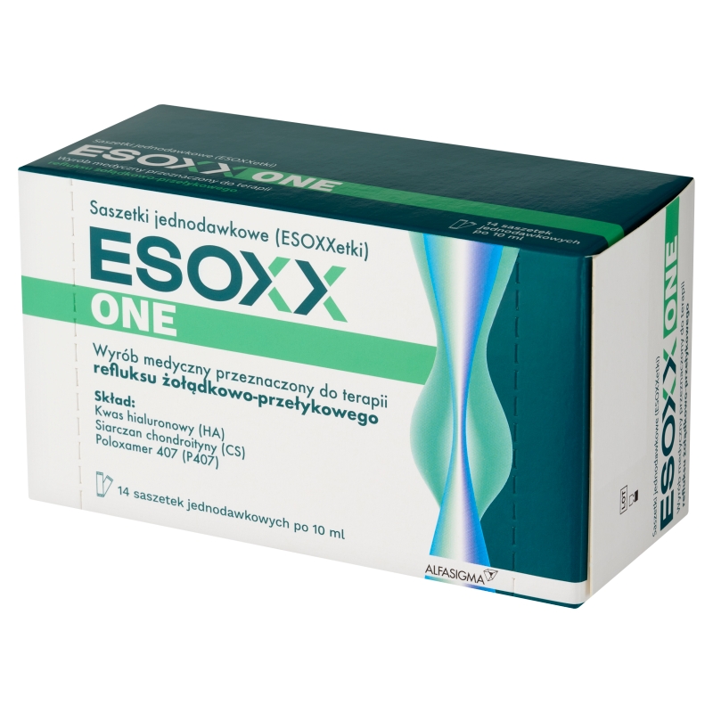 ESOXX ONE, syrop na objawy refluksu żołądkowego, 14 sasz. x 10 ml