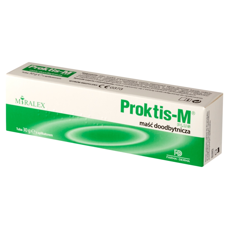 Proktis-M plus, maść na regenerację błony śluzowej kanału odbytu i odbytnicy, tuba 30 g