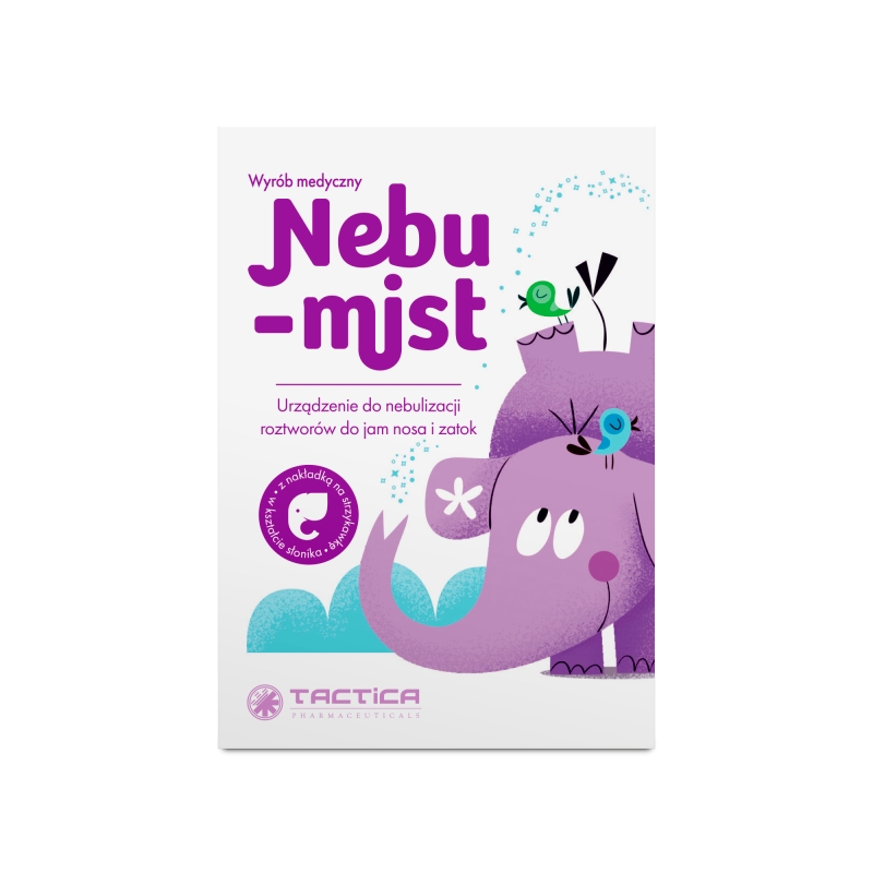 Nebu-Mist, urządzenie do nebulizacji roztworów do jam nosa i zatok, 1 szt.
