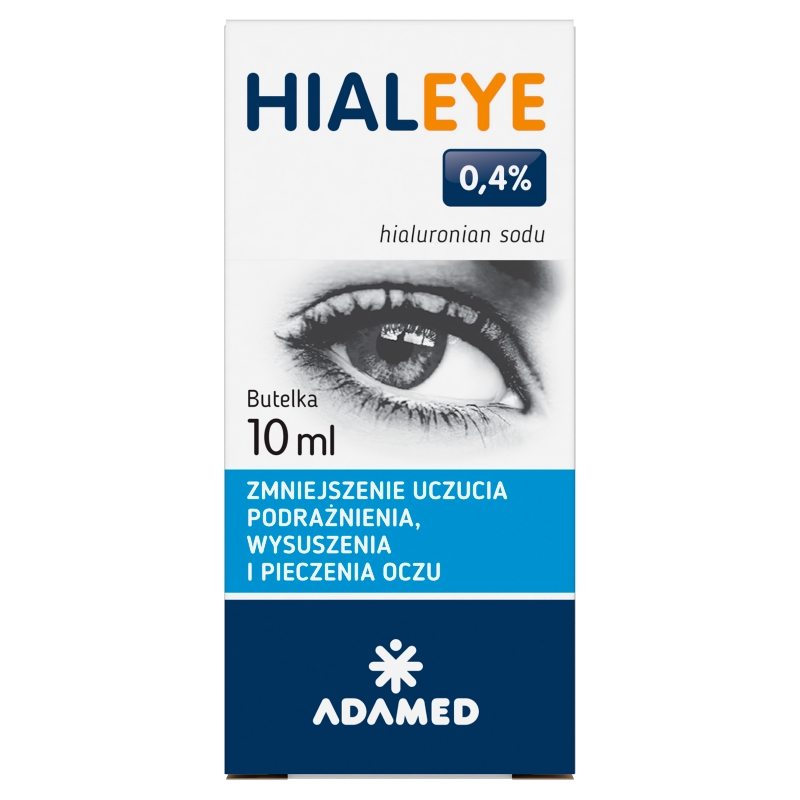 Hialeye 0,4% krople na uczucie podrażnienia, wysuszenia i pieczenia oczu, butelka 10 ml