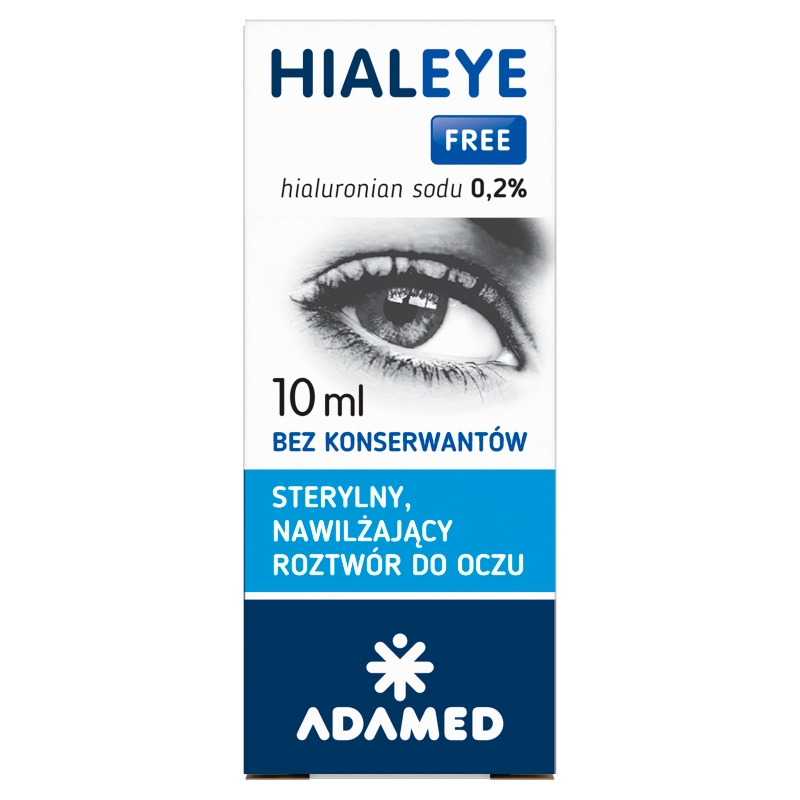 Hialeye Free 0,2% roztwór, krople sterylne nawilżające do oczu, 10 ml