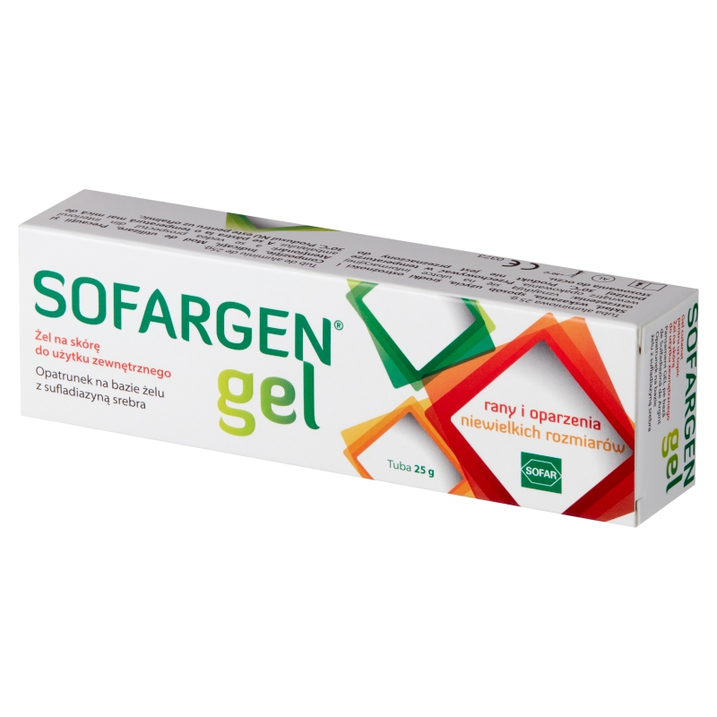 SOFARGEN Gel ,  żel na rany i oparzenia niewielkiego rozmiaru, 25 g