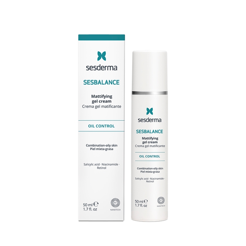SESDERMA SESBALANCE żelowy krem matująco-regulujący sebum, 50 ml