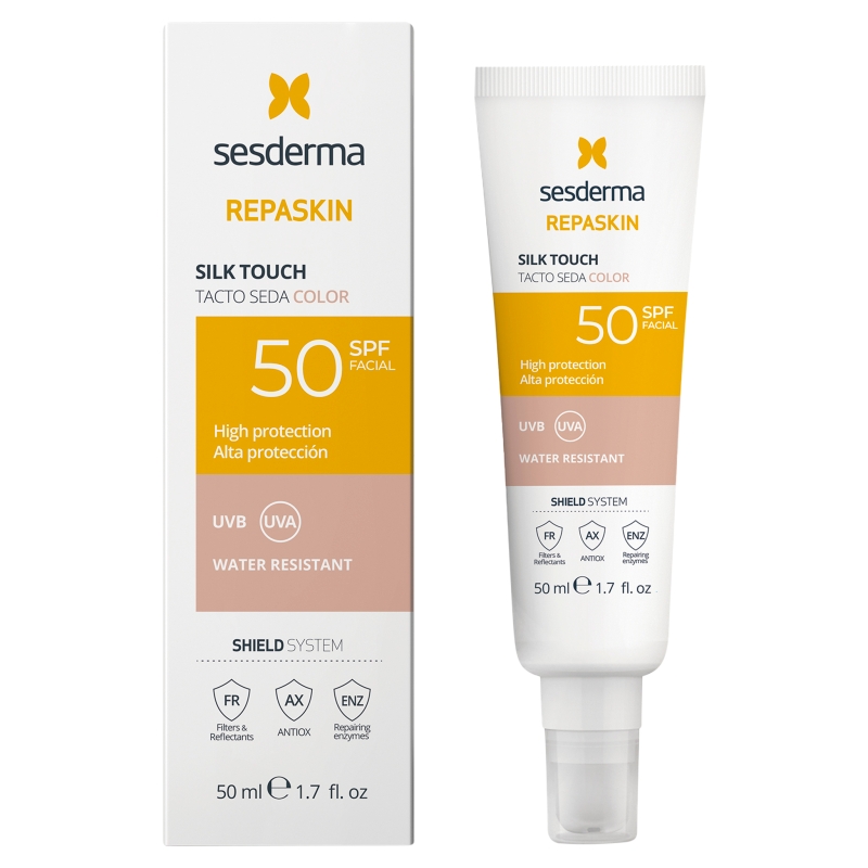 Sesderma Repaskin Silk Touch Color koloryzujący krem, SPF 50, 50 ml