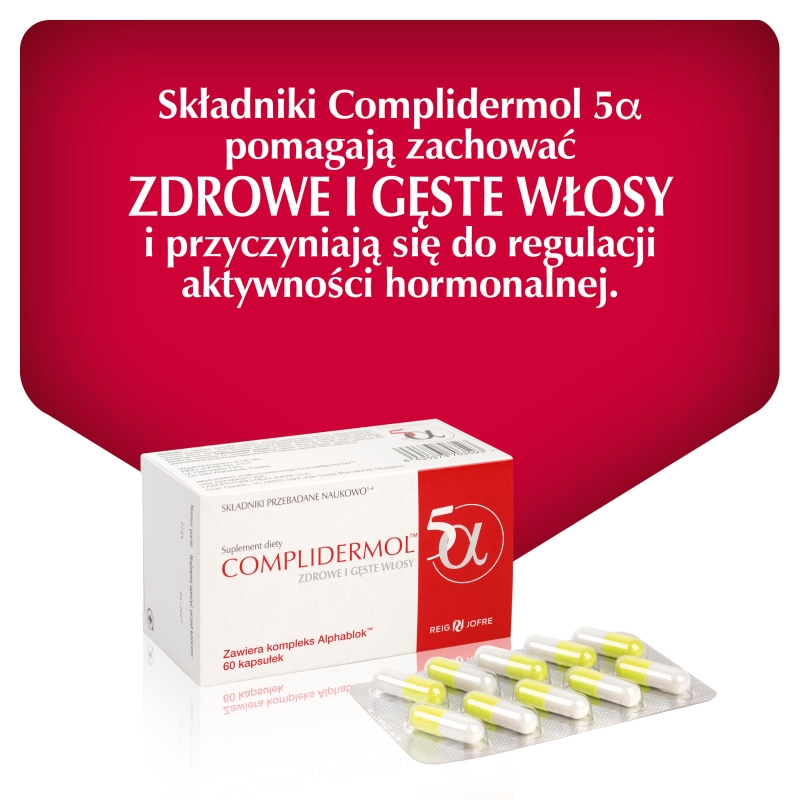 Complidermol 5alfa, 60 kapsułek