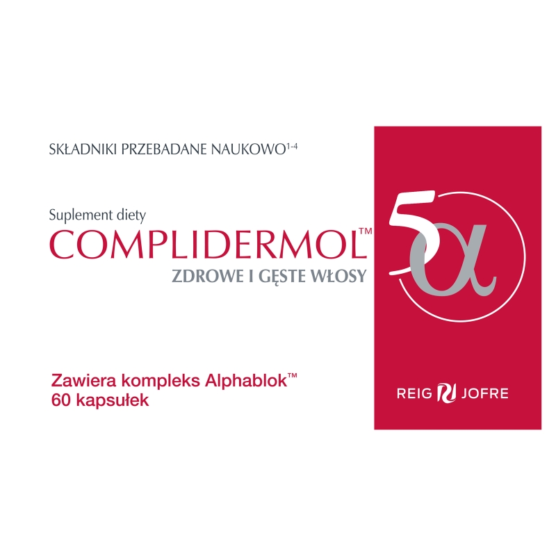 Complidermol 5alfa, 60 kapsułek