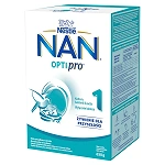 NAN Optipro 1 mleko początkowe dla niemowląt od urodzenia, 650 g