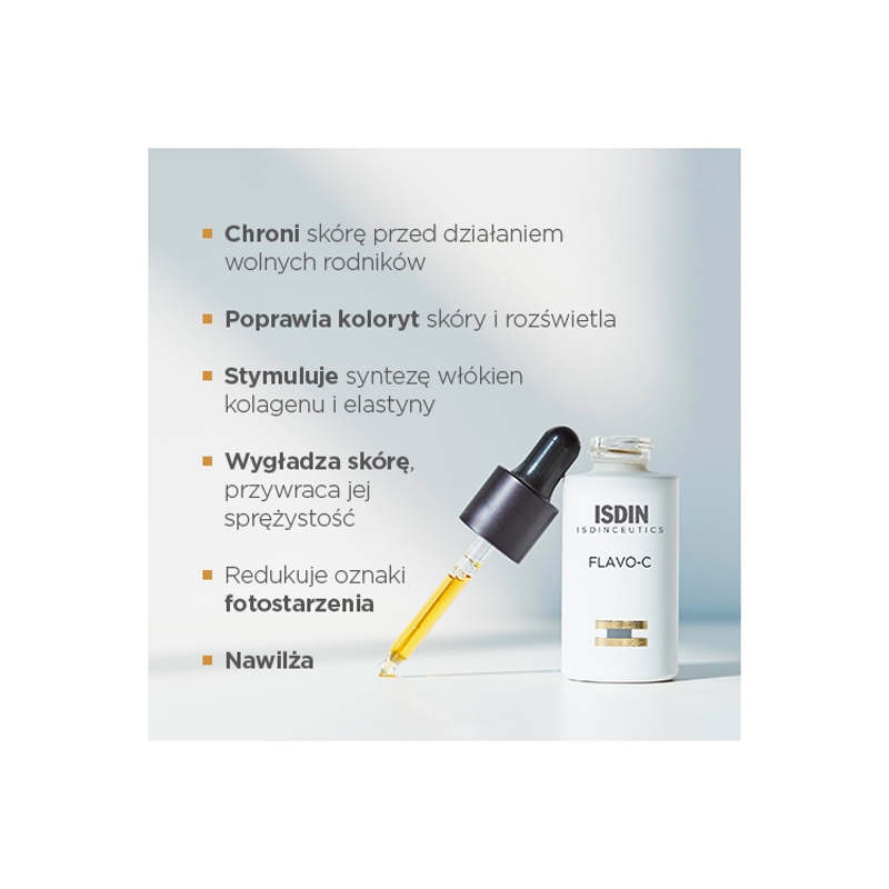 ISDIN FLAVO-C , serum antyoksydacyjne, 30 ml KRÓTKA DATA 31.07.2025