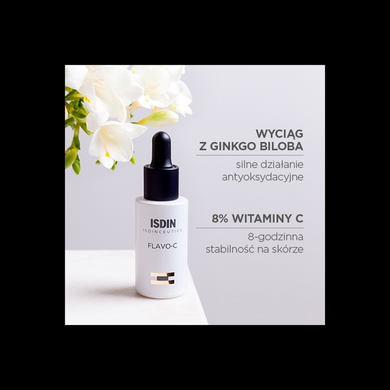 ISDIN FLAVO-C , serum antyoksydacyjne, 30 ml KRÓTKA DATA 31.07.2025