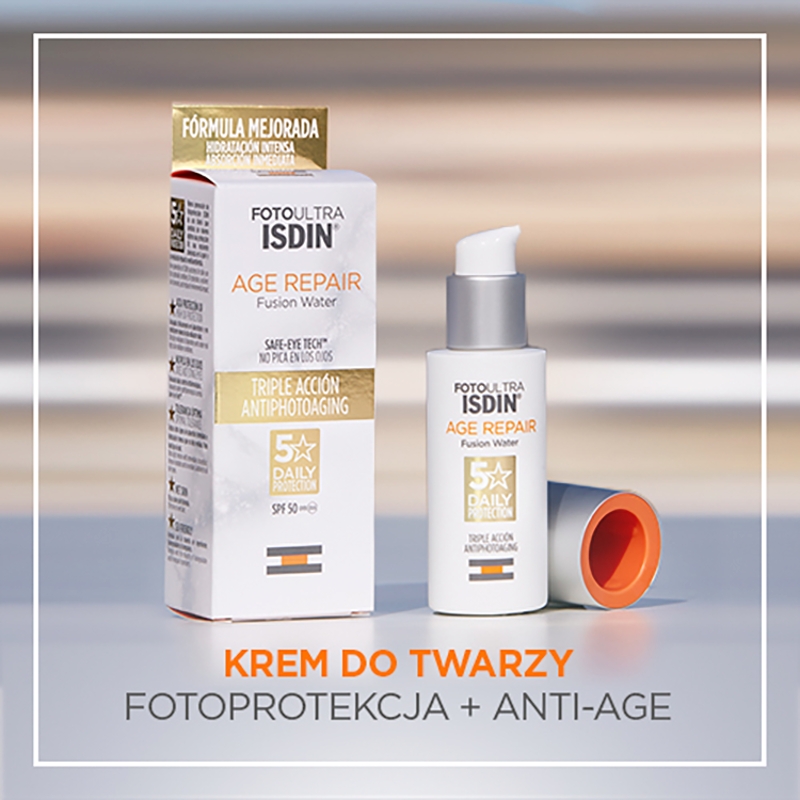 ISDIN Age Repair, krem SPF 50 o potrójnym działaniu, 50 ml