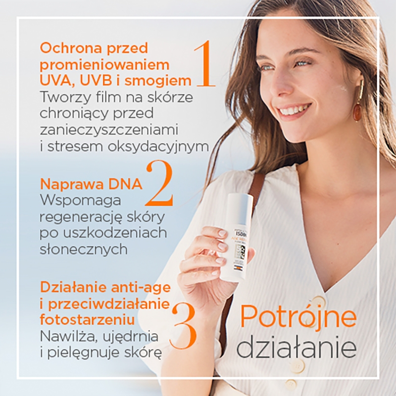ISDIN Age Repair, krem SPF 50 o potrójnym działaniu, 50 ml