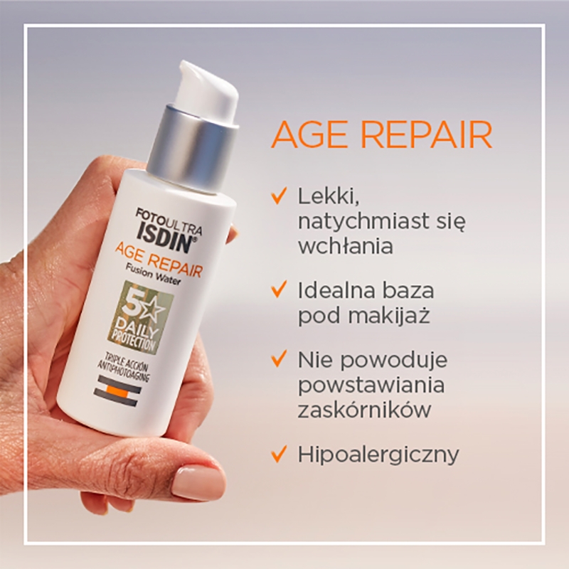 ISDIN Age Repair, krem SPF 50 o potrójnym działaniu, 50 ml