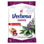 Cukierki Verbena Szałwia z Vit. C w stanach zapalnych gardła i dziąseł, 60 g