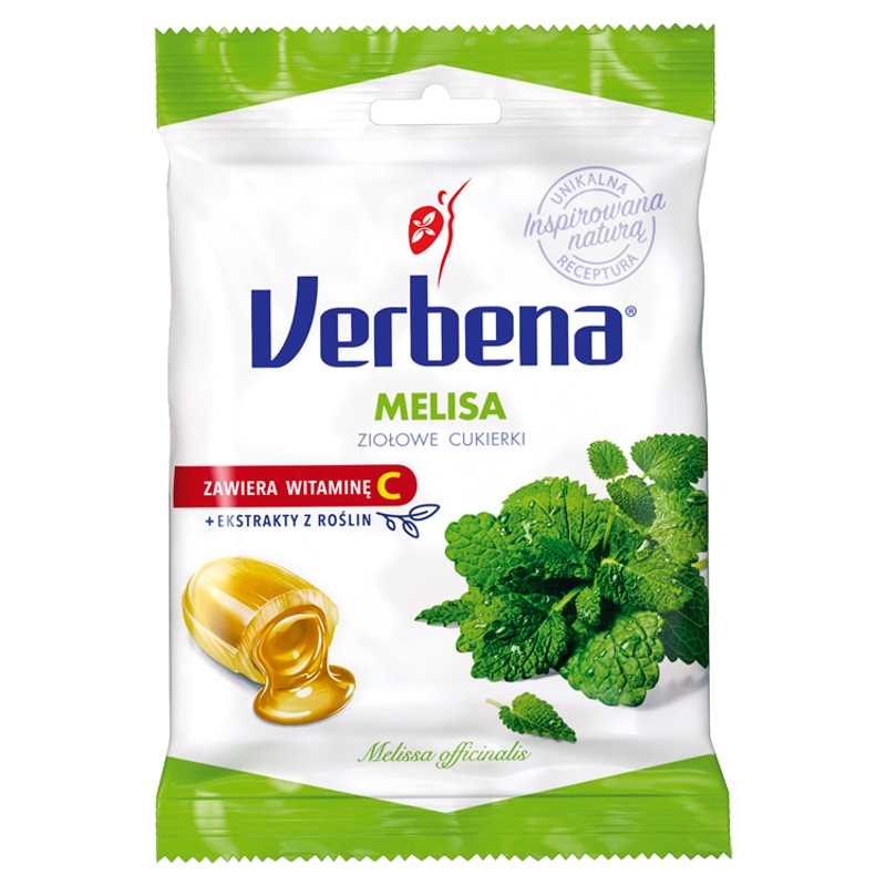 Cukierki Verbena Melisa, cukierki o właściwościach uspokajających, 60 g