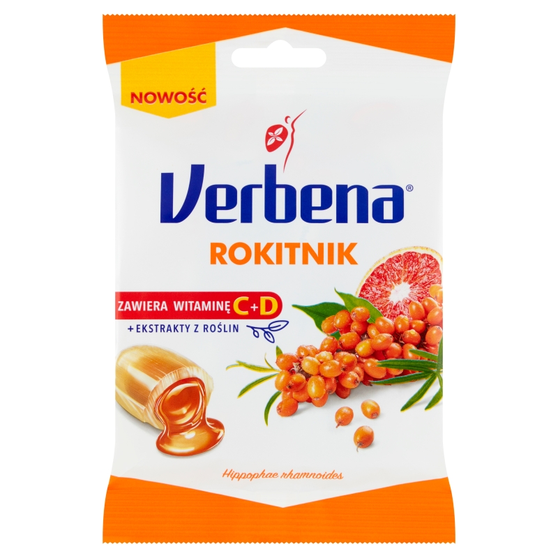 Cukierki Verbena Rokitnik z witaminami C i D, 60 g