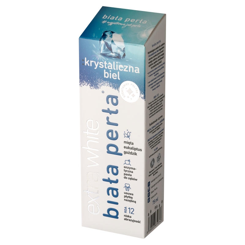 Biała Perła Krystaliczna Biel, pasta do zębów wybielająca, 75 ml