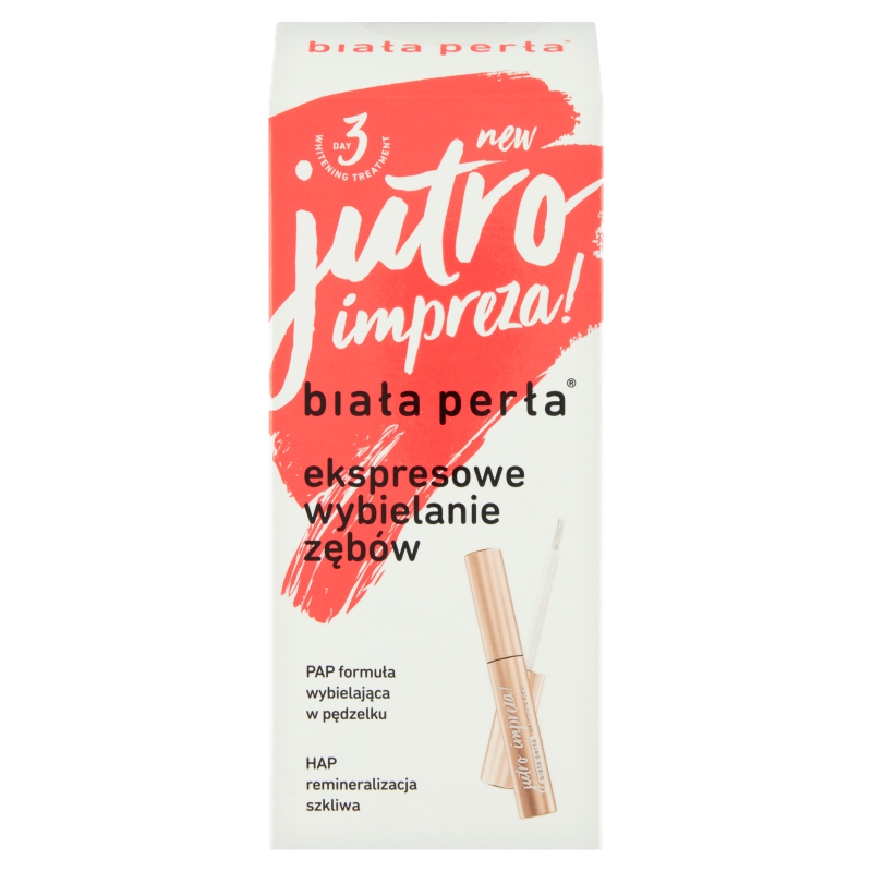 Biała Perła jutro impreza!, zestaw do wybielania w domu, 8 ml