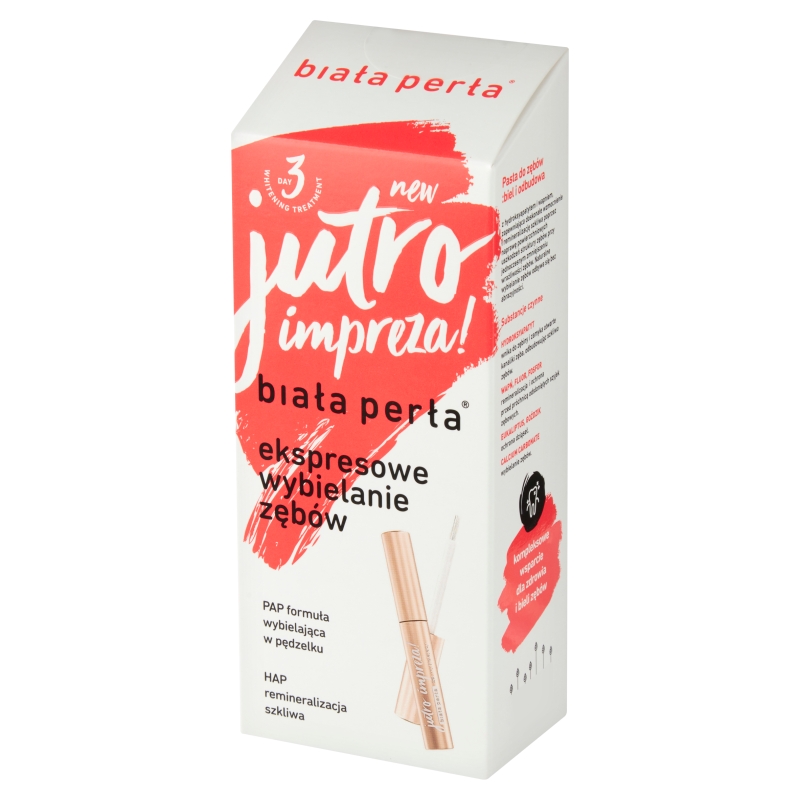 Biała Perła jutro impreza!, zestaw do wybielania w domu, 8 ml