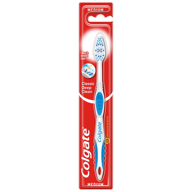 Colgate Classic szczoteczka do zębów o średniej miękkości włosia, 1 szt.