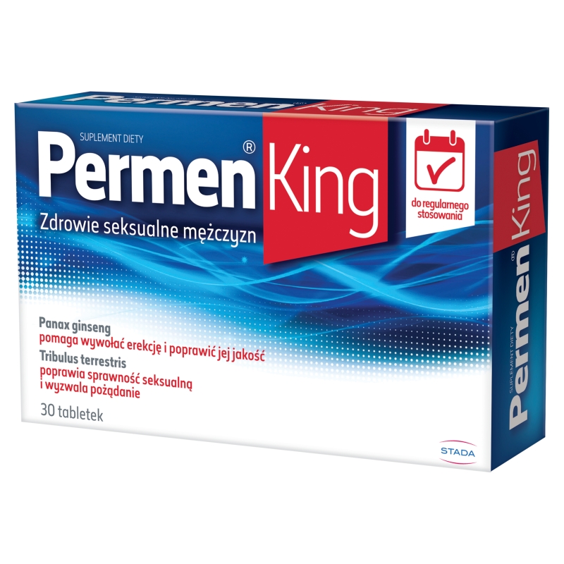 Permen King , tabletki ze składnikami wspierającymi zdrowie seksualne mężczyzn, 30 szt.