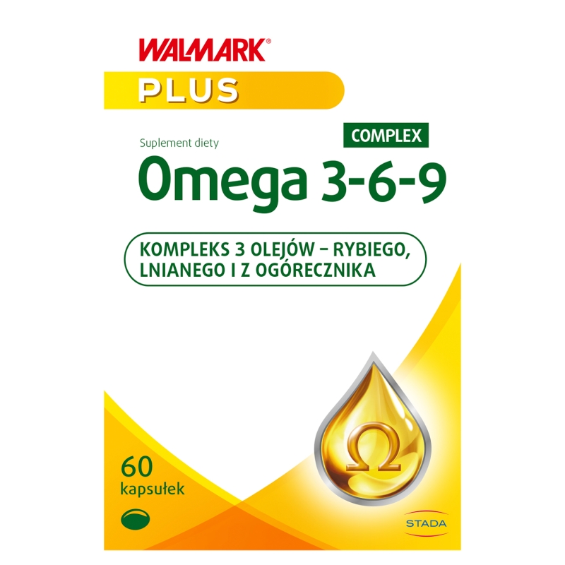 Omega 3-6-9 kapsułki z kompleksem 3 olejów rybiego, lnianego i ogórecznika, 60 szt. 