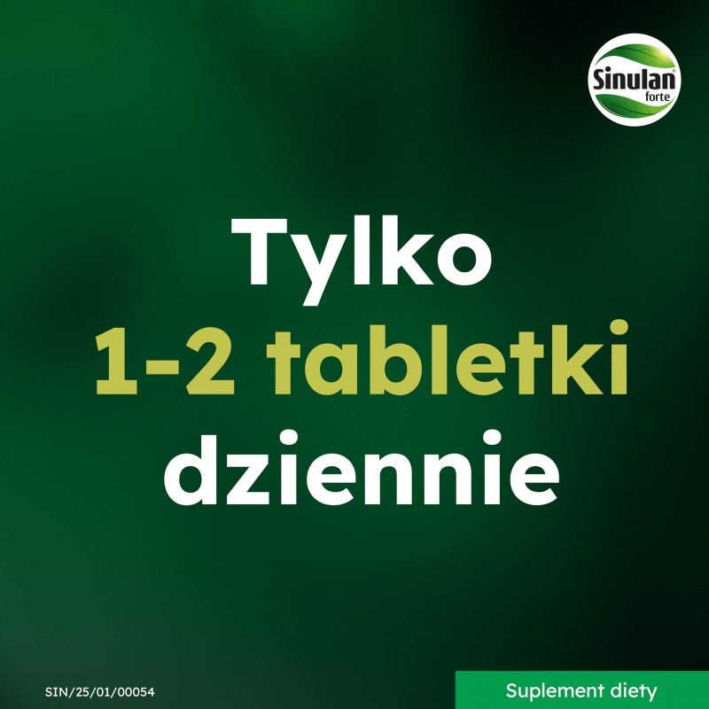 Sinulan Duo Forte, tabletki powlekane ze składnikami wspierającymi drogi oddechowe i odporność, 60 szt.
