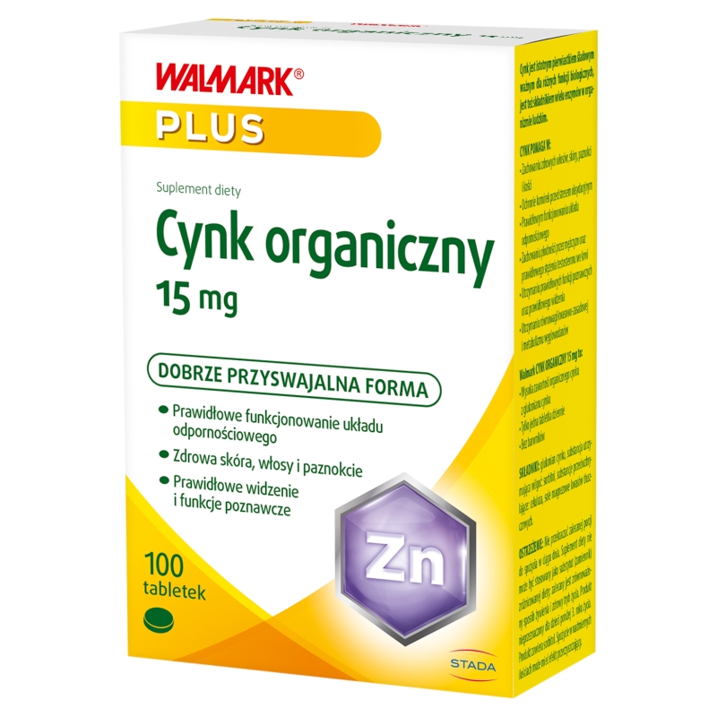 Cynk , kapsułki ze składnikami wspierającymi odporność, 100 szt.