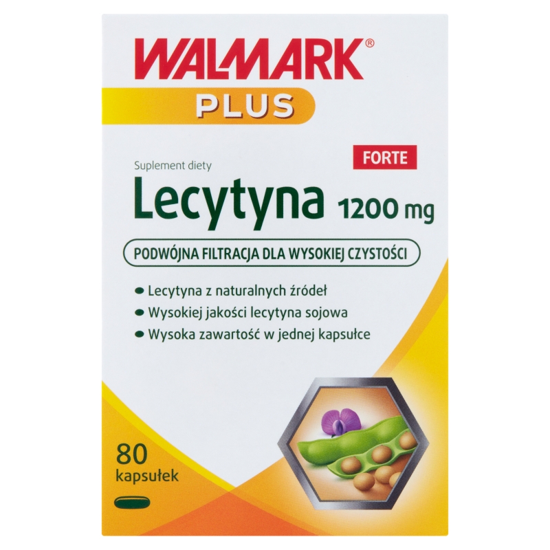Lecytyna , kapsułki z lecytyna na utrzymanie prawidłowego poziomu cholesterolu, 80 szt.