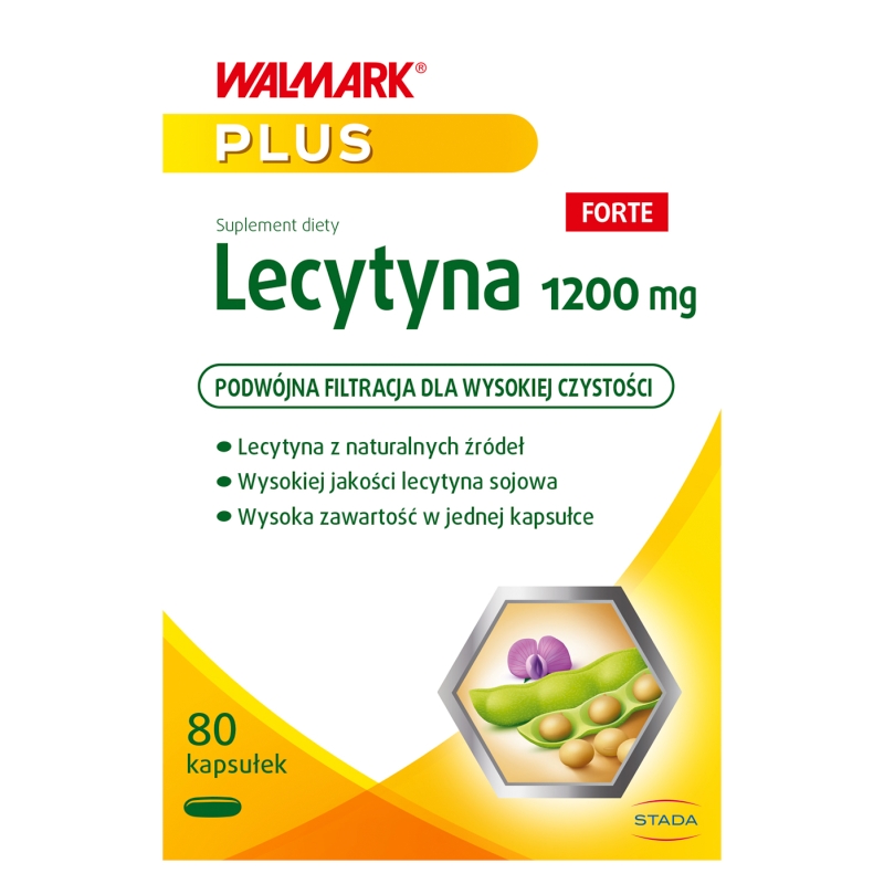 Lecytyna  kapsułki z lecytyna na utrzymanie prawidłowego poziomu cholesterolu, 80 szt.  