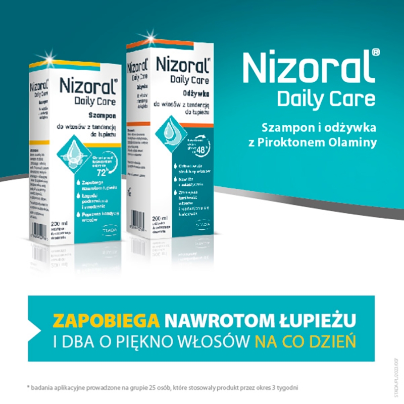 Nizoral Daily Care, Szampon do włosów z tendencją do łupieżu, 200 ml