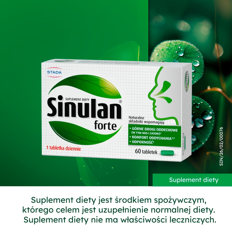 Sinulan Forte, 60 tabletek