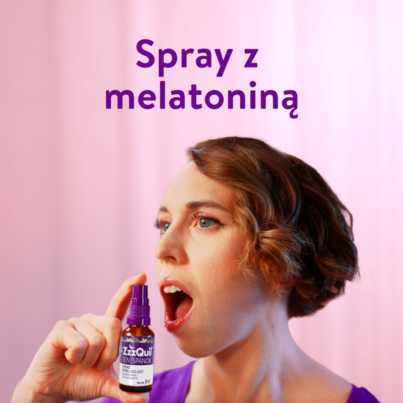 ZzzQuil Sen, spray, ze składnikami melatoniny, 30 ml