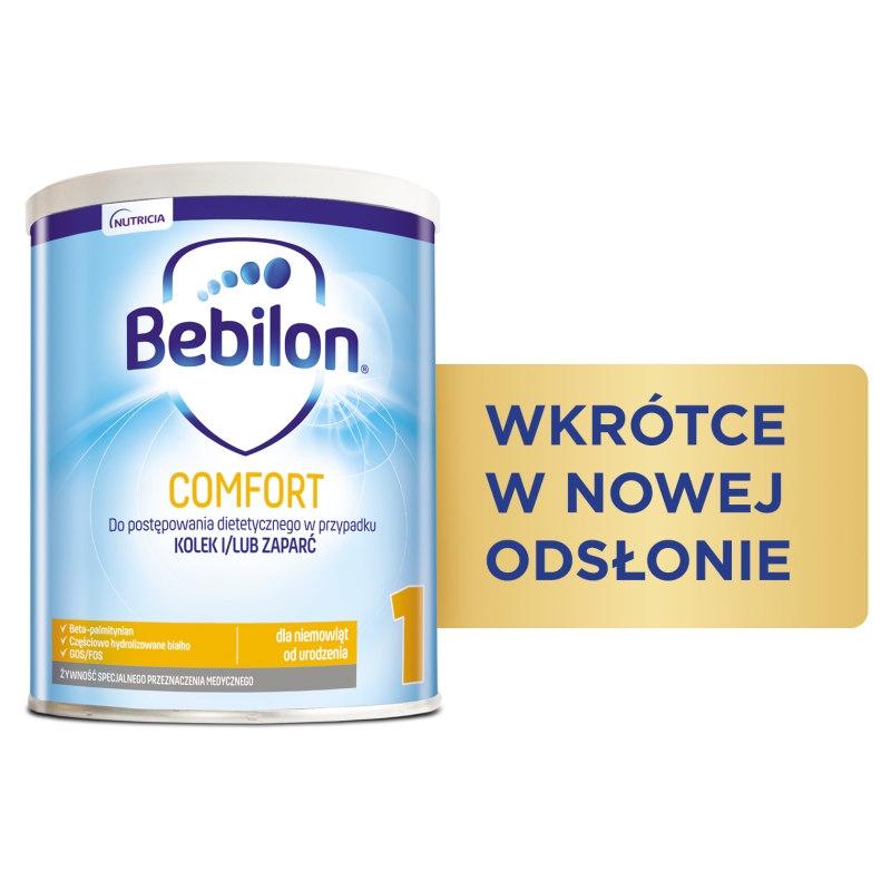 Bebilon ProExpert COMFORT 1, mleko modyfikowane początkowe w proszku dla niemowląt, 400 g
