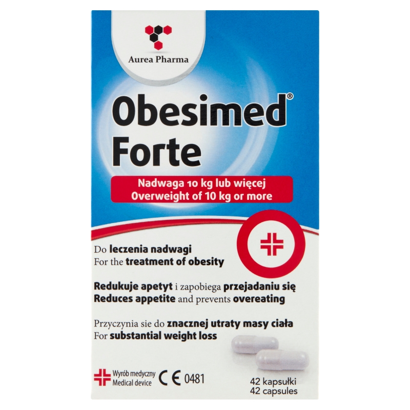Obesimed Forte , ze składnikami przyspieszającymi utratę masy ciała, 42 szt.