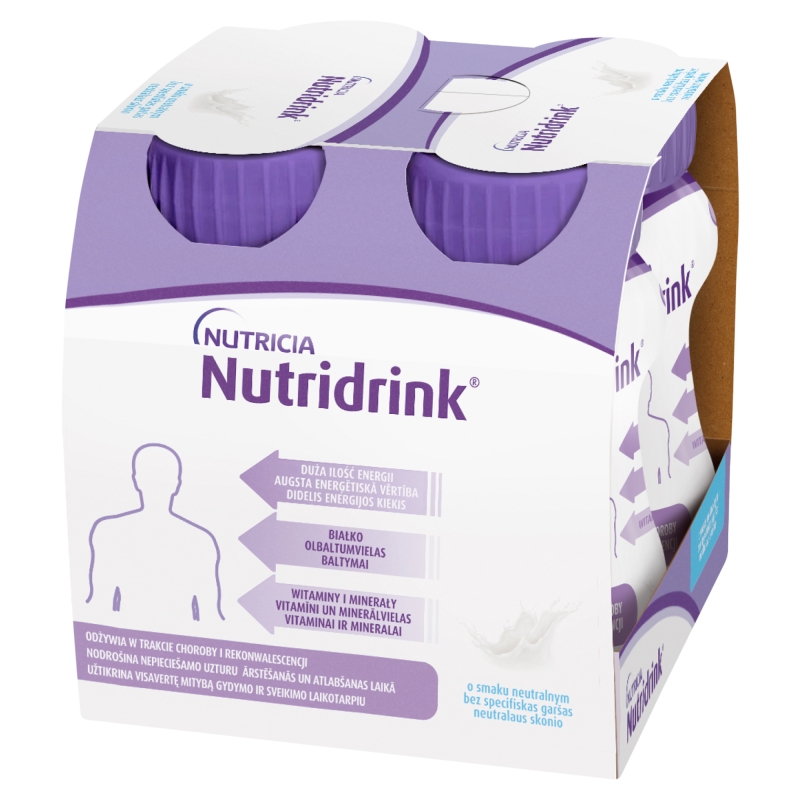 Nutridrink , o smaku neutralnym, 4 x 125 ml