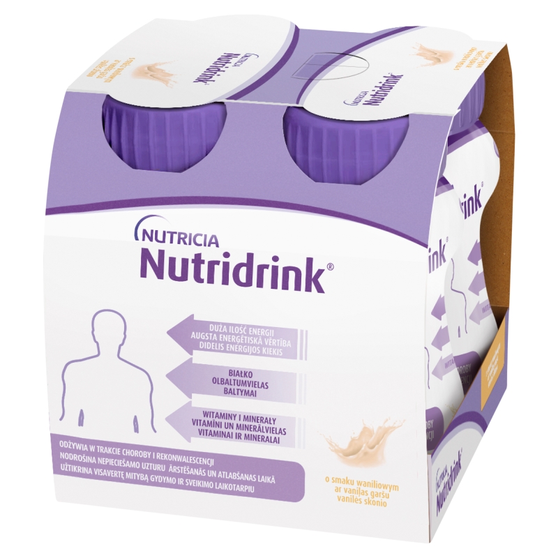 Nutridrink , o smaku waniliowym, 4 x 125 ml