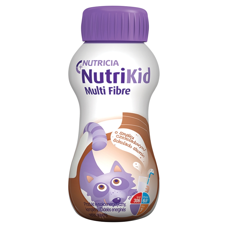 NutriKid Multi Fibre, o smaku czekoladowym, 200 ml